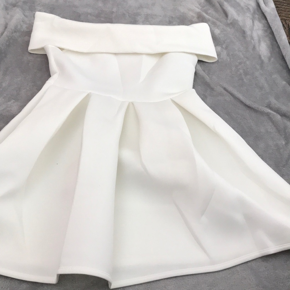 Off white scuba dress